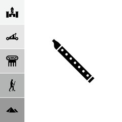 Collection of 6 ancient filled icons