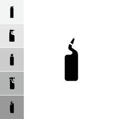 Collection of 6 cleanser filled icons