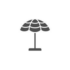 Summer umbrella icon vector