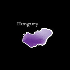 the Hungary map w