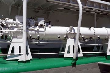 View of  a battleship