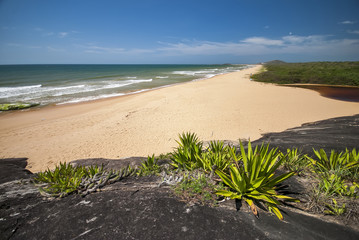 Beach and Lagoa of Caraís  photographed in Guarapari, Espírito Santo - Southeast of Brazil. Atlantic Forest Biome. Picture made in 2007.