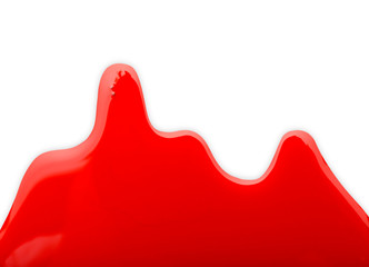 Obraz premium Color paint on white background