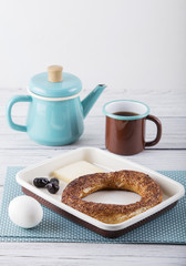 breakfast with simit