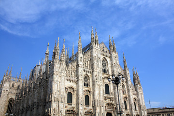 Naklejka premium Milan Cathedral. Italy sunny day. 