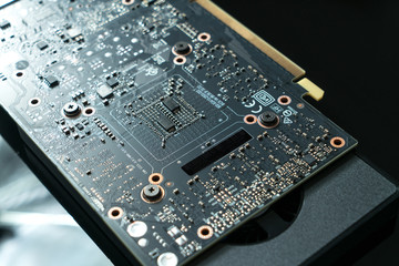Fototapeta premium Circuit board background, still life photo