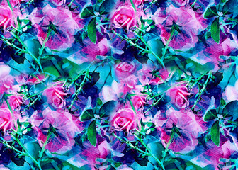 Flower textile design