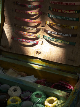 Souvenir bracelets in Playa Rincon