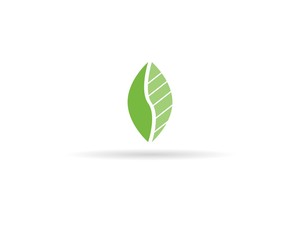 green leaf ecology nature element vector icon
