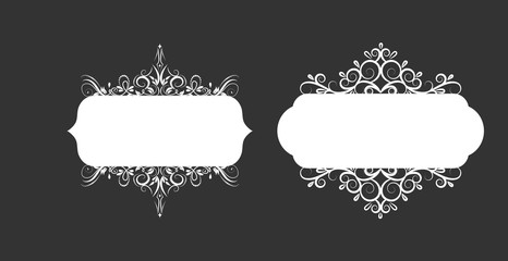 Vector illustration of old style label