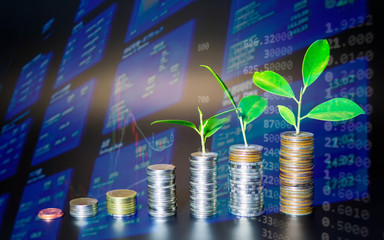 Data analytics - paper sheets with business graphs and charts