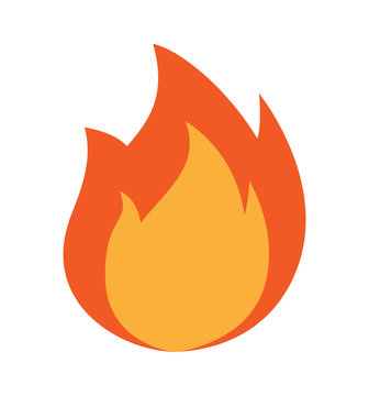 Fire icon flames  vector illustration isolated on white