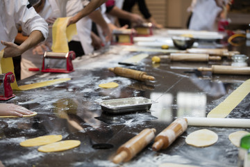 gourmet pasta making theme