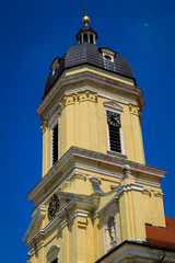 Turm der Hofkirche in Neuburg an der Donau