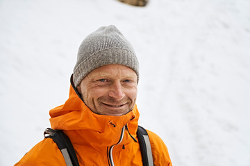 Portrait of smiling hiker