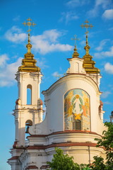 Fototapeta premium Fragment of the Resurrection Church in Vitebsk