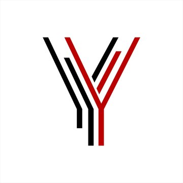 Y, YY, YYY,  YYI, YI, YL initials line art geometric company logo