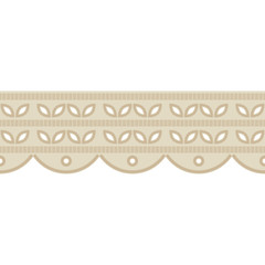 Seamless background with satin stitch embroidery. Traditional ornament. Rustic pattern. Textile rapport.