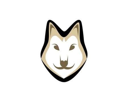 Wolf Head simple logo 1