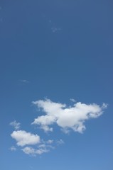 Fototapeta na wymiar cloud in a blue sky