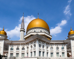 Royal Mosque Klang Golden Dome Exterior