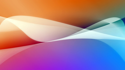 Colorful abstract curve creative texture background (High-resolution 2D CG rendering illustration)