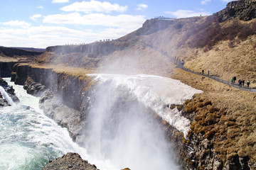 Gulfoss waterfall in Iceland