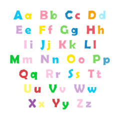 English color alphabet