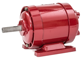 Electric motor isolated on a white background