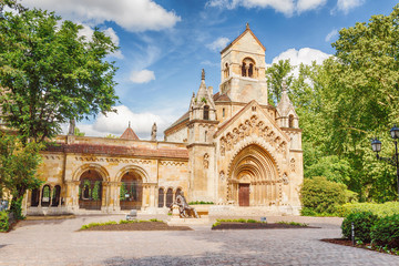 Church of Jaki in Vajdahunyad castle complex in Budapest, Hungary