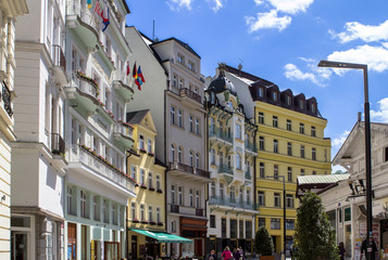 Beautiful buildings of Karlovy Vary, Czech Republic