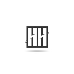Initial Letter HH Logo Template Design