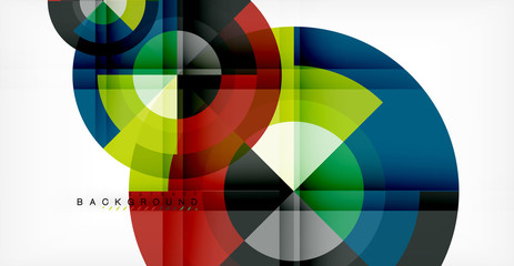 Obraz premium Vector circle abstract background