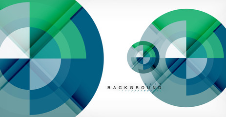 Fototapeta premium Vector circle abstract background