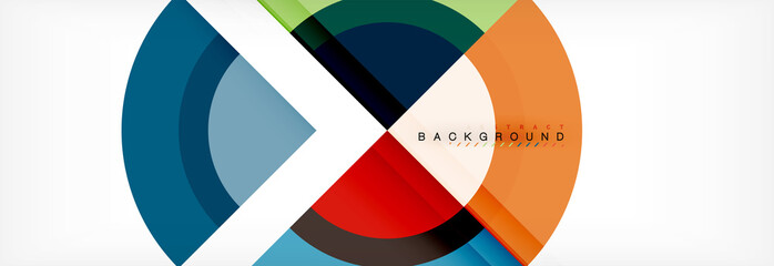 Obraz premium Vector circular geometric abstract background