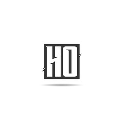 Initial Letter HO Logo Template Design