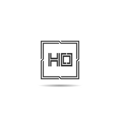 Initial Letter HO Logo Template Design