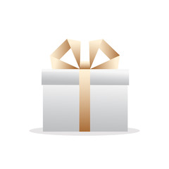 Vector. Opened gift box, surprise, birthday, holiday concept.
