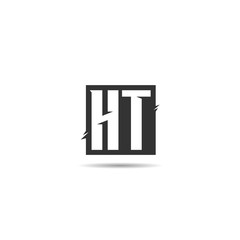 Initial Letter HT Logo Template Design