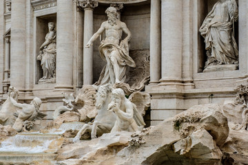 Fototapeta na wymiar Roma, Fontana di Trevi