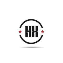 Initial Letter HX Logo Template Design