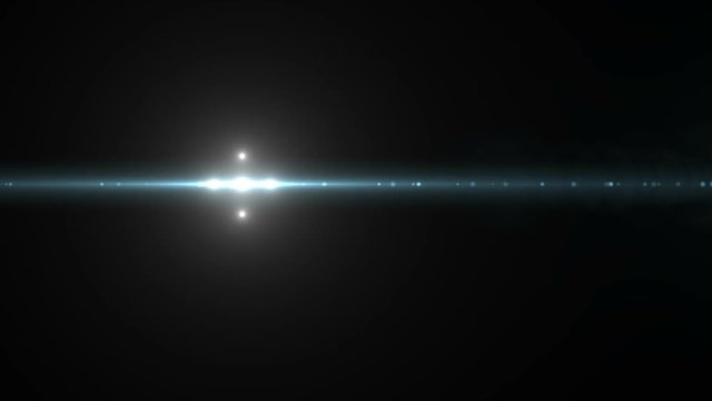 Abstract lens flare light over black background.sun burst on black background motion.
