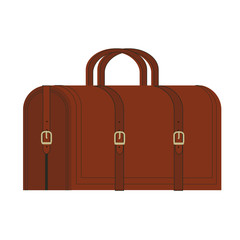 Travel bags, backpacks, cases, schoolbag flat isometric icons illustration. Set of illustrations for traveling, hiking, flying, resting, resting, study, vacation.