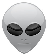 Grey Alien Vector Object