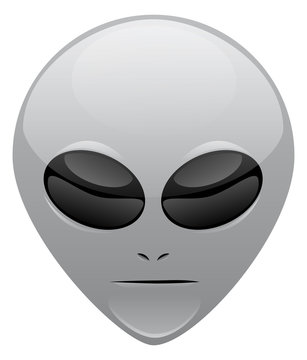 Grey Alien Vector Object