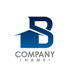 B initial letter realty logo design. Lettering Realty logo design vector concept and idea.