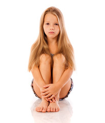 Fototapeta premium Beautiful blonde little girl