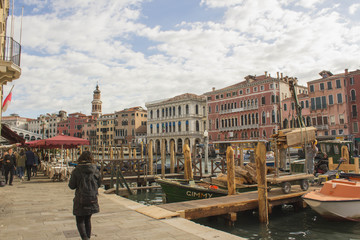 Fototapeta premium Architecture In Famous Venice In Italy In Spring