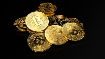 Bitcoin concept background