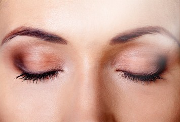 Closeup shot of woman eyes